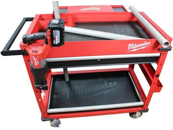 Milwaukee 40 in. 2-Drawer Steel Work Cart