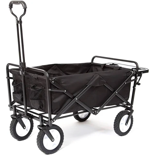 Mac Sports Collapsible Utility Wagon Cart, Black