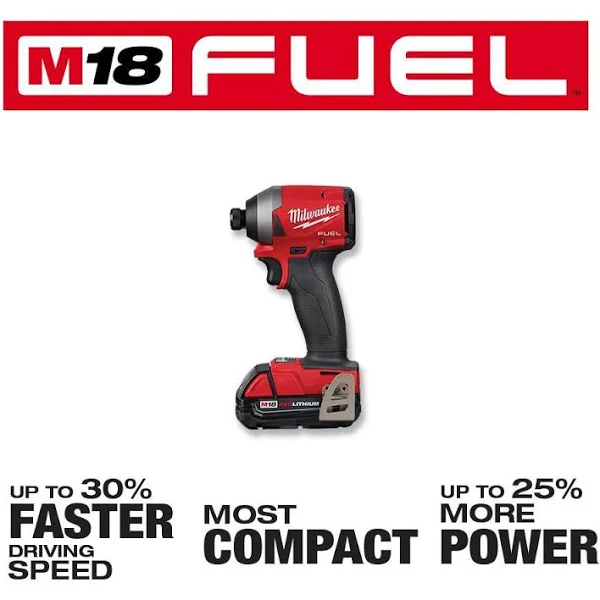 Milwaukee 2853-22CT M18 Fuel 1/4 Hex Impact Driver Kit