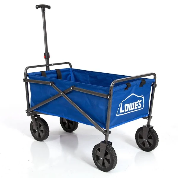 LoweĄŻs Folding Yard Cart Rubber in Blue | 2560886