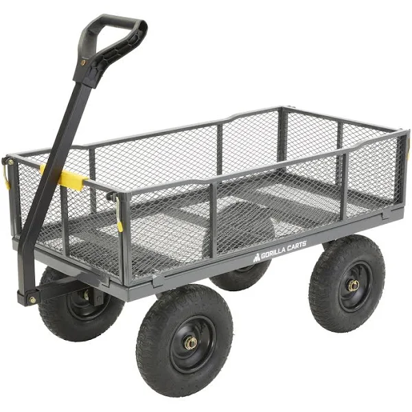 AGorilla Carts Steel Utility Cart 1000 lb. Capacity