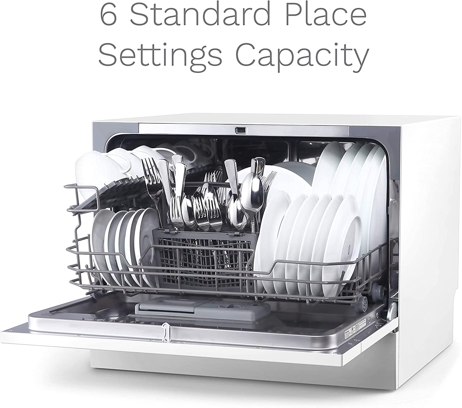 hOmeLabs Digital Countertop Dishwasher - White