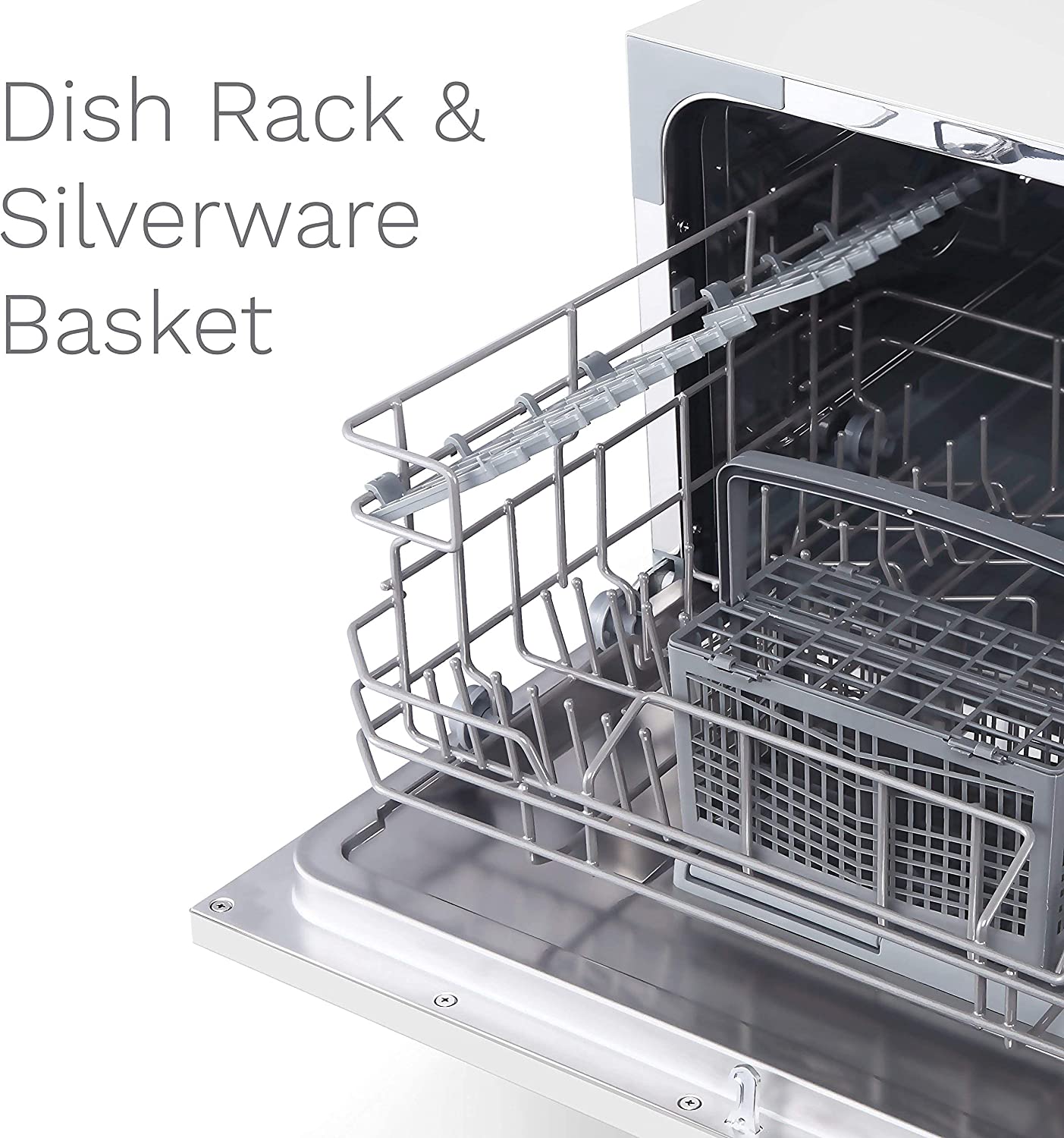 hOmeLabs Digital Countertop Dishwasher - White