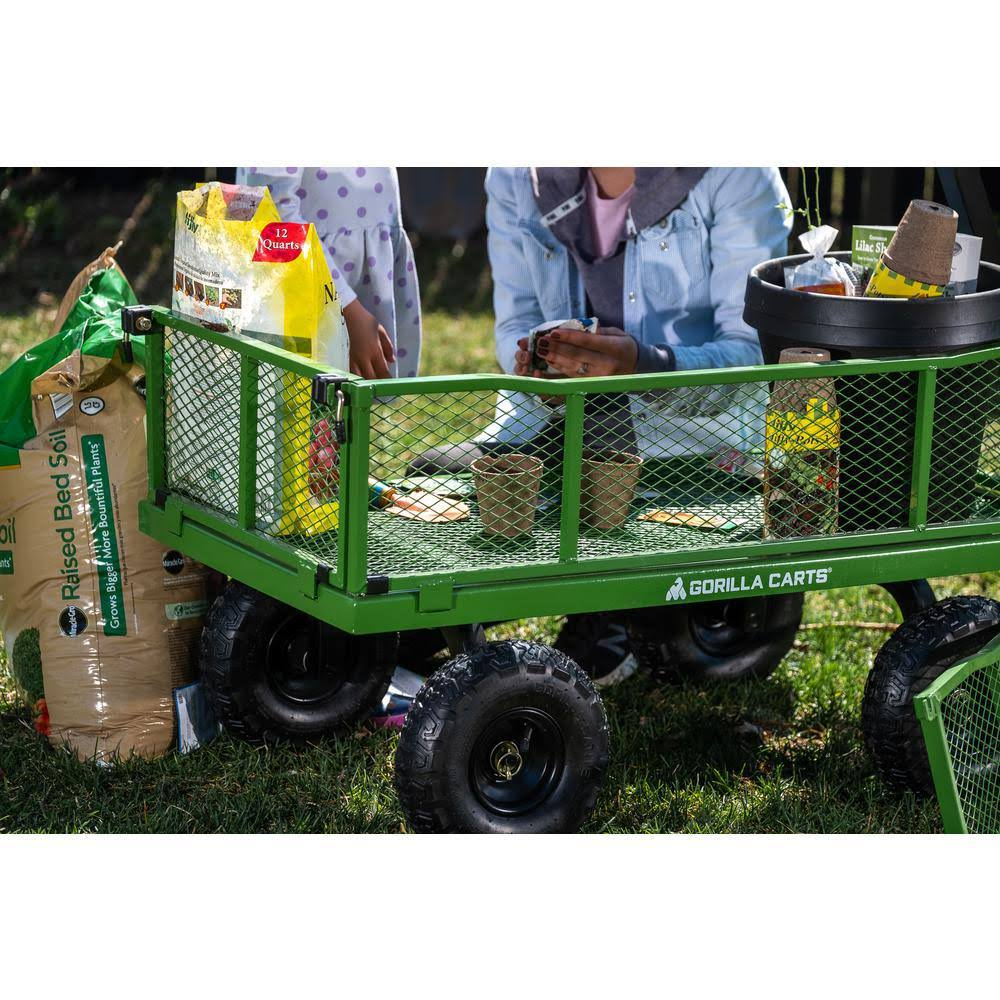 Gorilla Carts 4 Cu. ft. Steel Utility Cart