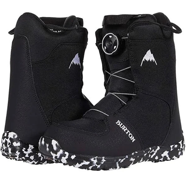 Burton - Kids' Grom Boa Black Snowboard Boots