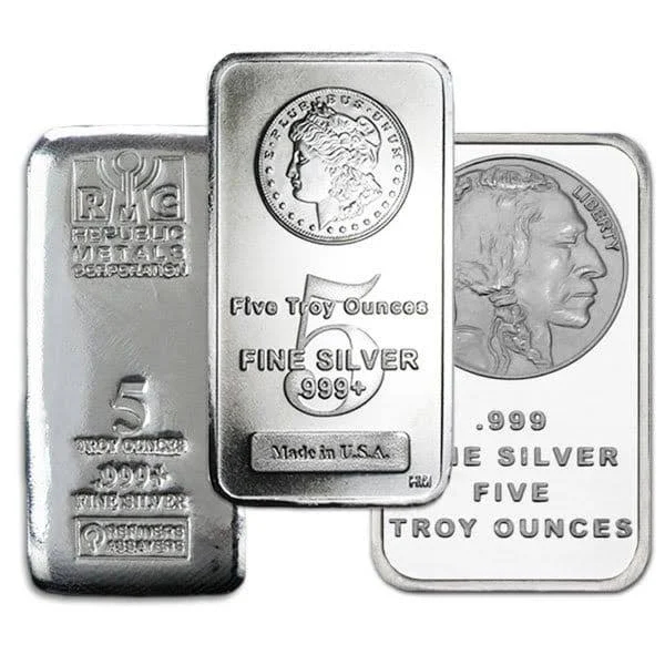 5 oz Silver Generic - .999 Fine Silver - Random