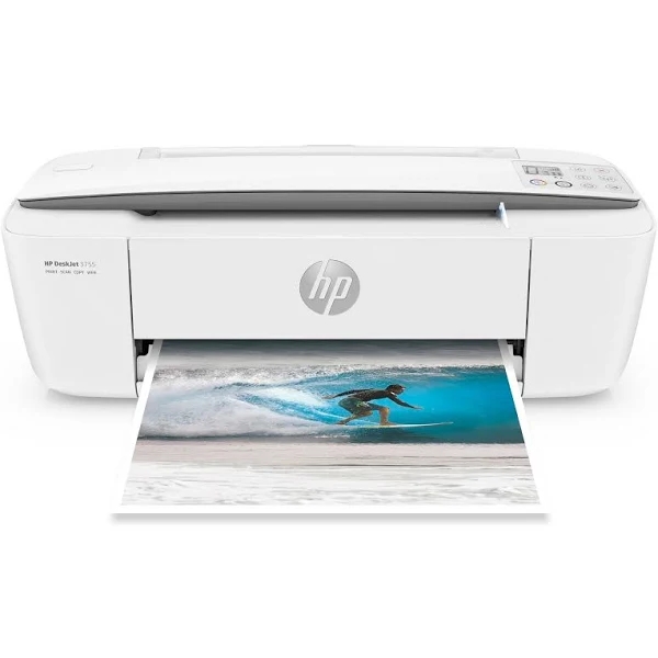 HP DeskJet 3755 All-in-One Inkjet Multifunction Printer - White