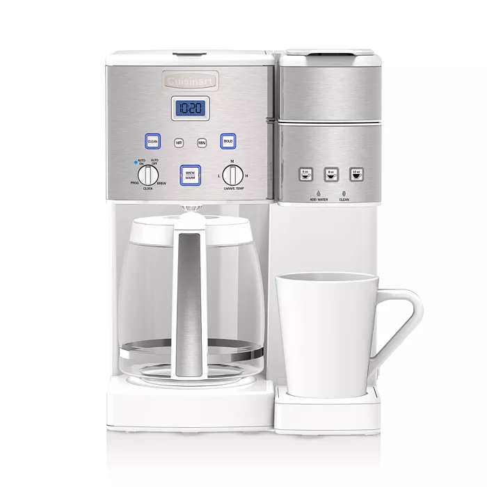 Cuisinart SS-15W Coffee Center 12-Cup Coffeemaker and Single-Serve Brewer (White)