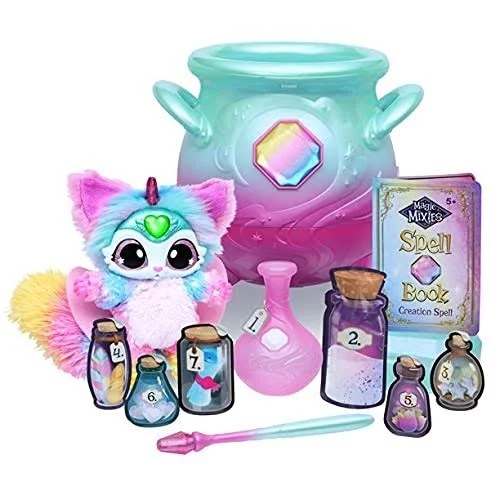 Magic Mixies Magical Misting Cauldron with Interactive 8 inch Blue Pl