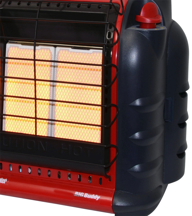 Mr. Heater Big Buddy Portable Heater, Gray/ Red