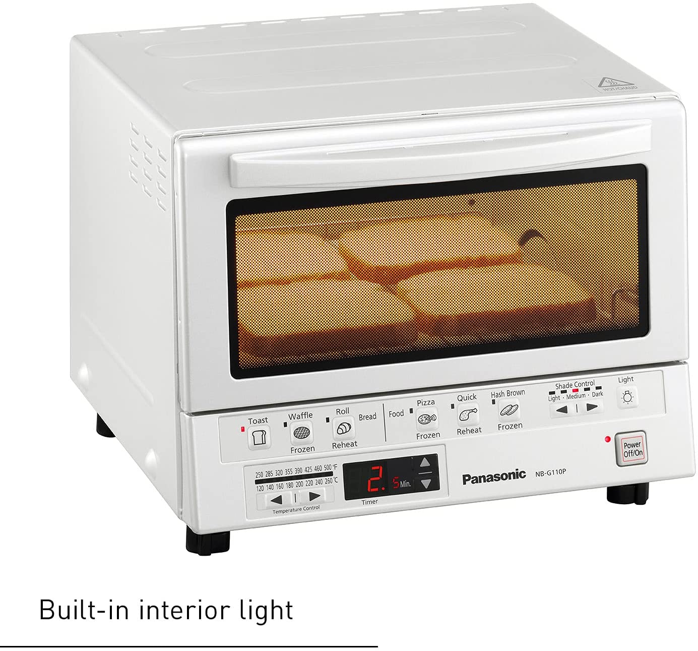 Panasonic NB-G110P-K FlashXpress Toaster Oven - White