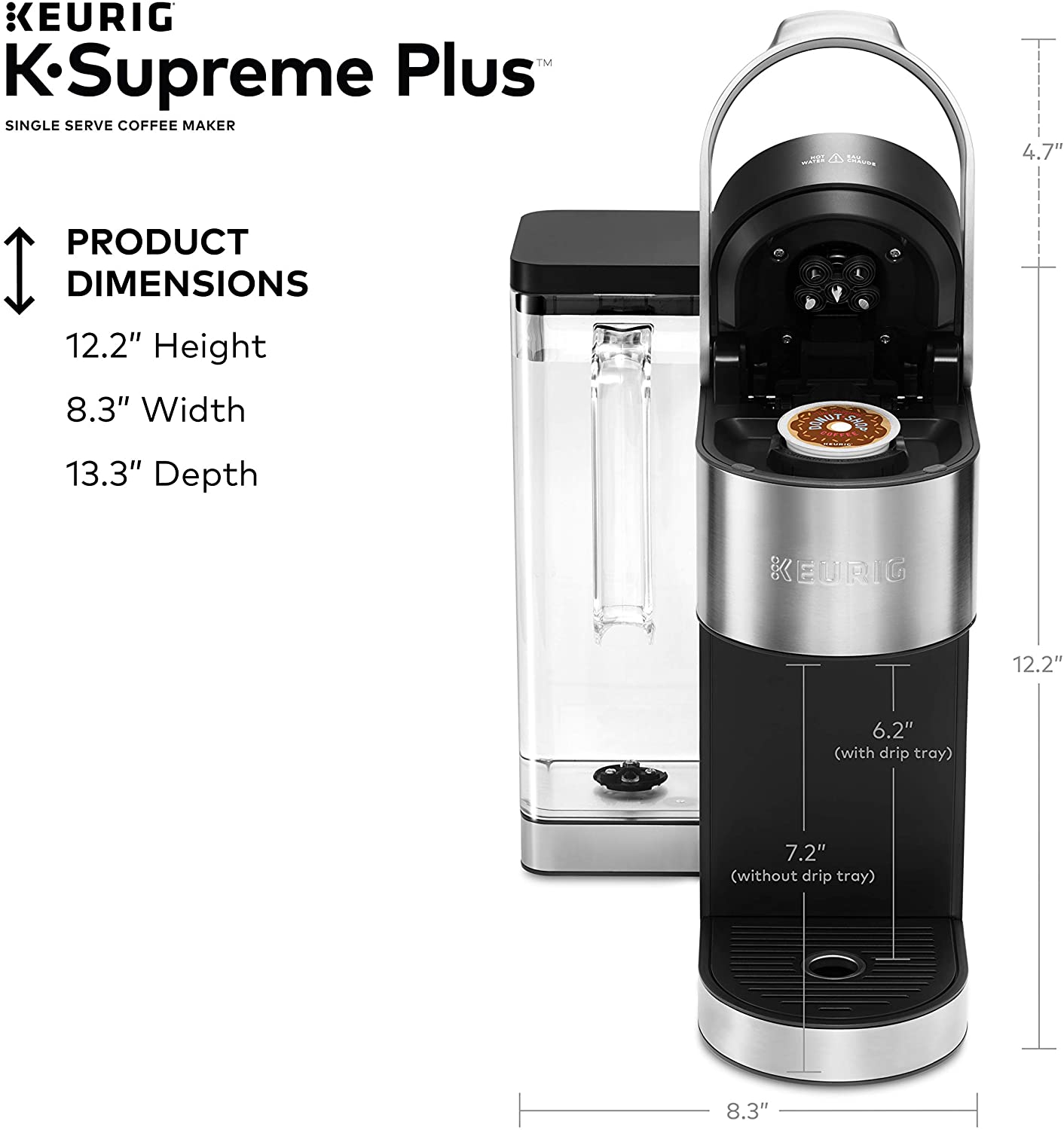 Keurig K-Supreme Plus SMART Coffee Maker - Stainless Steel