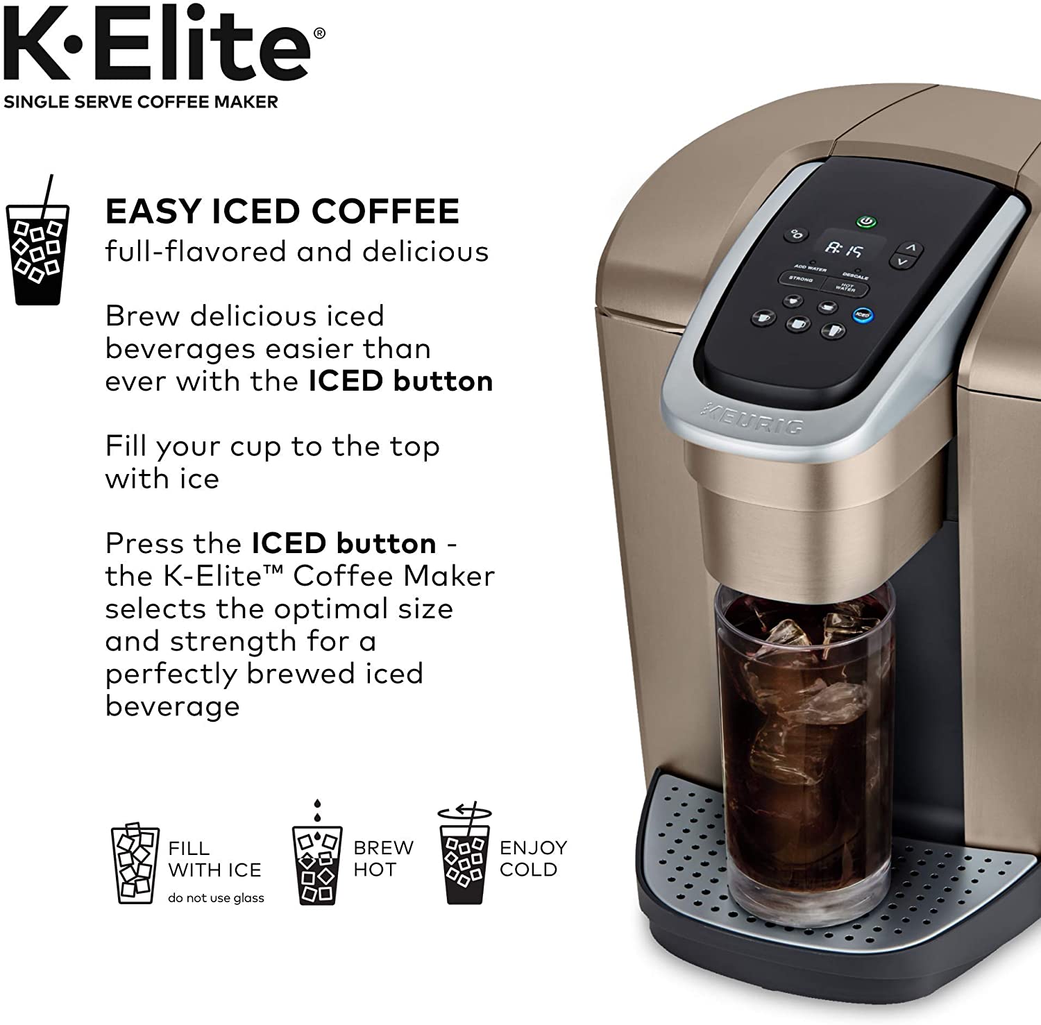 Keurig K-Elite Coffee Maker - Brushed Gold