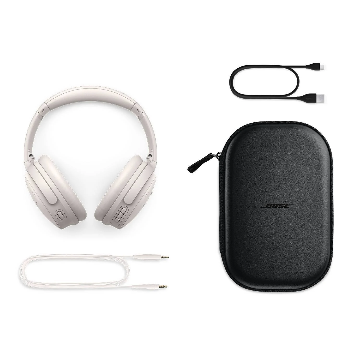 Bose QuietComfort 45 Noise-Canceling Wireless Headphones White Smoke