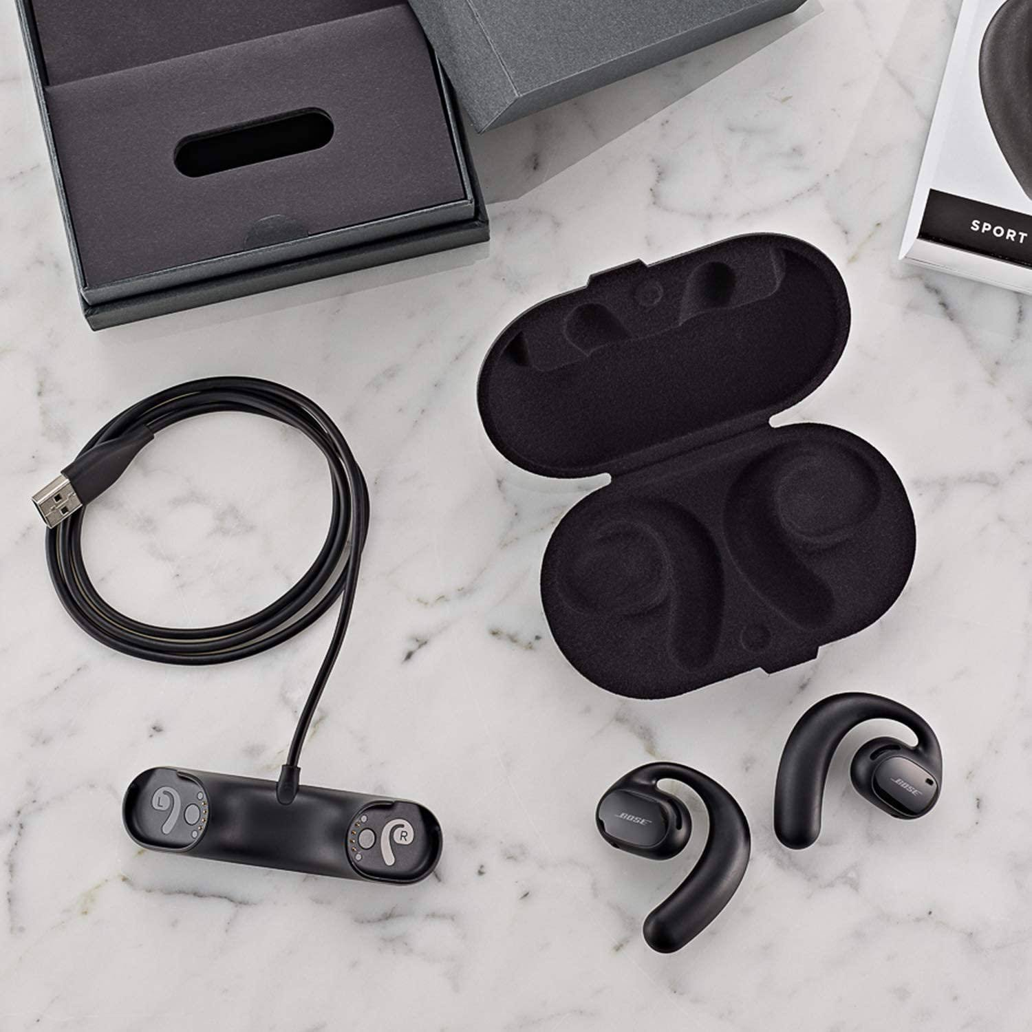 Bose Sport Open Earbuds True Wireless Open-Ear Headphones Triple Black