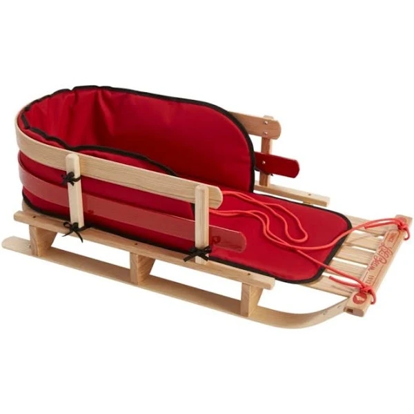 Kids' Pull Snow Sled and Cushion Set Multi Color | L.L.Bean