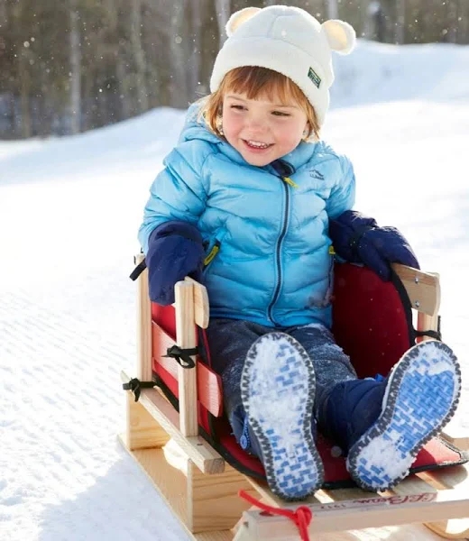 Kids' Pull Snow Sled and Cushion Set Multi Color | L.L.Bean