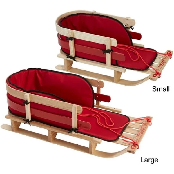 Kids' Pull Snow Sled and Cushion Set Multi Color | L.L.Bean