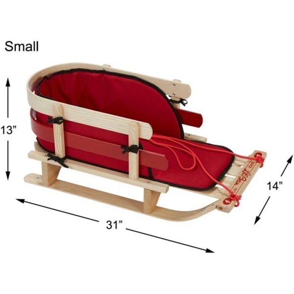 Kids' Pull Snow Sled and Cushion Set Multi Color | L.L.Bean