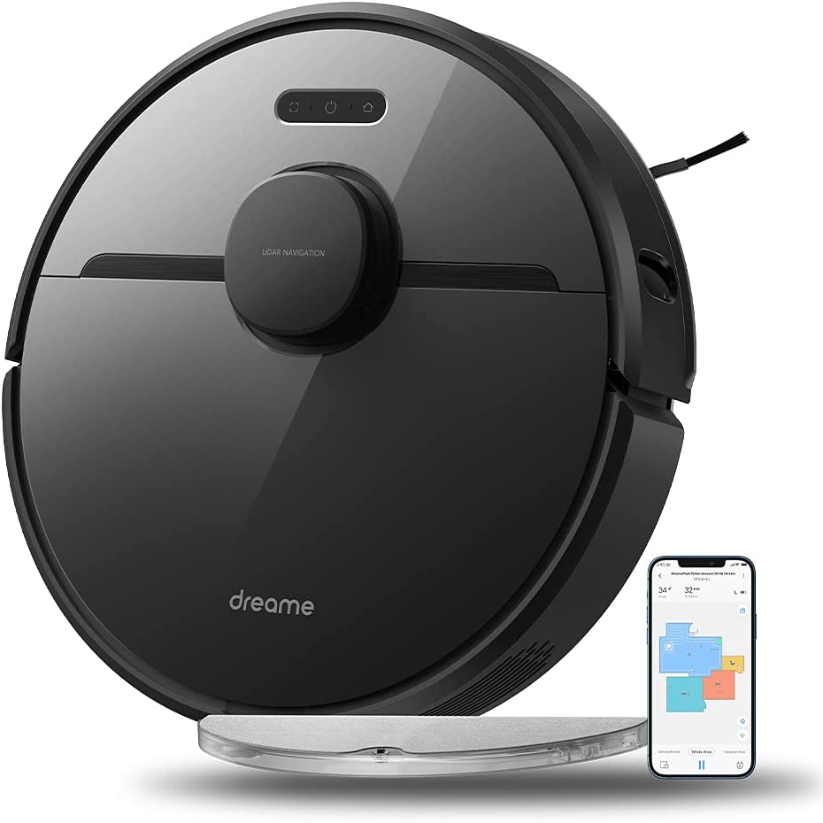 Dreametech D9 Pro Robot Vacuum and Mop Cleaner - Black