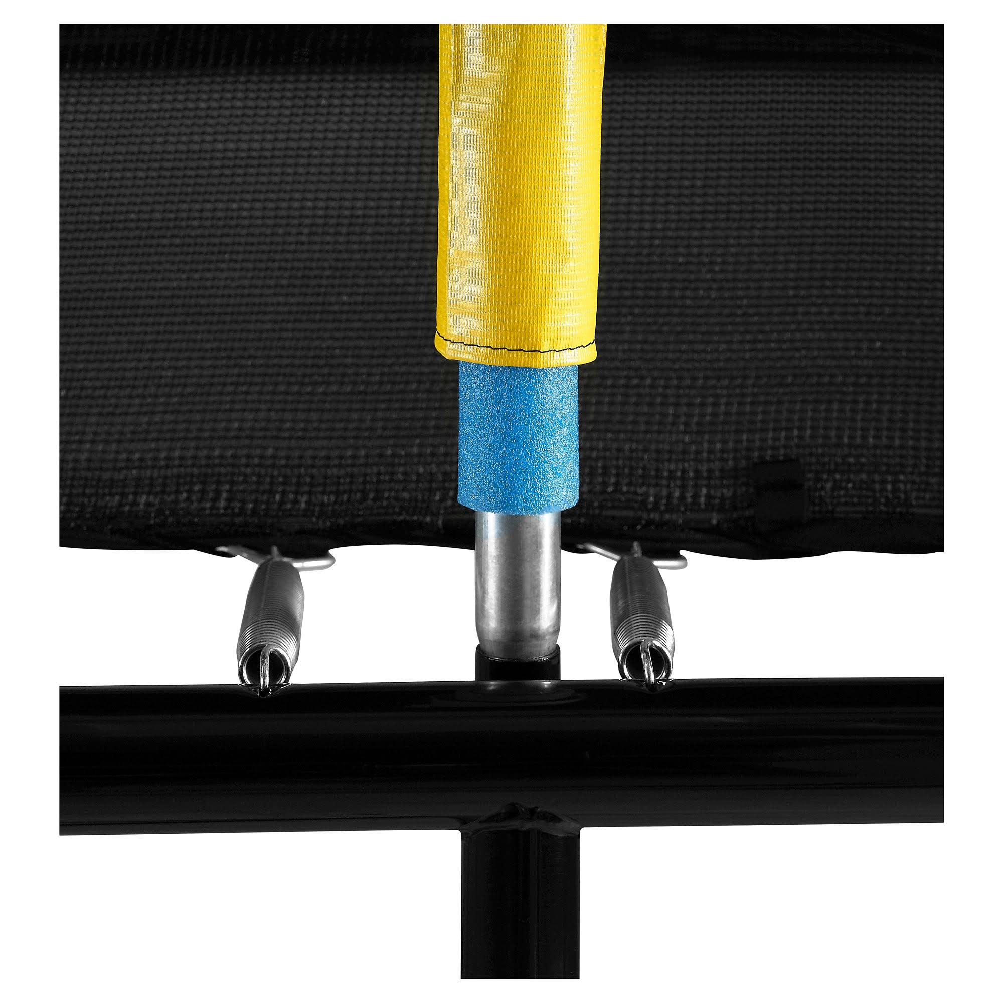 Upper Bounce Easy Assemble 9 Foot x 15 Foot Rectangular Trampoline with Fiber Flex Enclosure