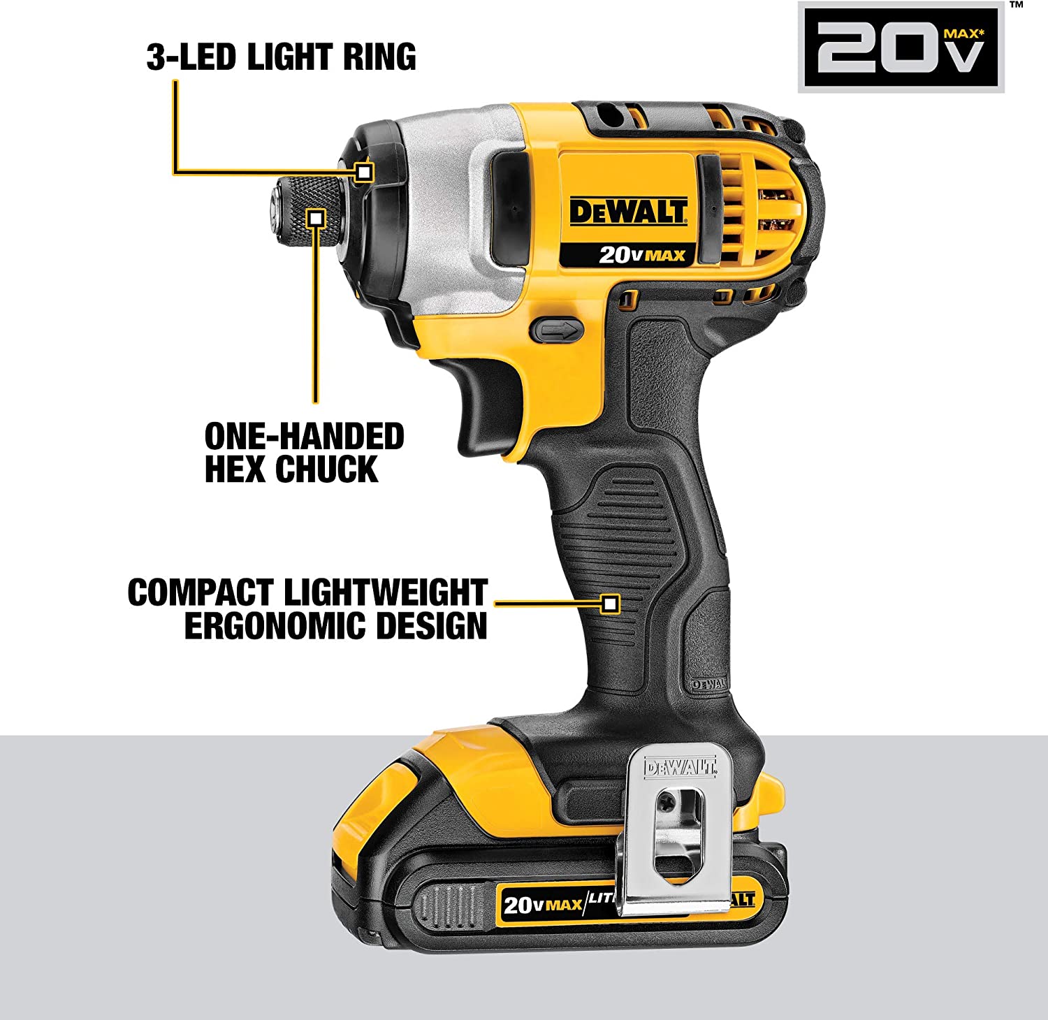 DEWALT 20V MAX Combo Kit, Compact 7-Tool (DCK720D2)