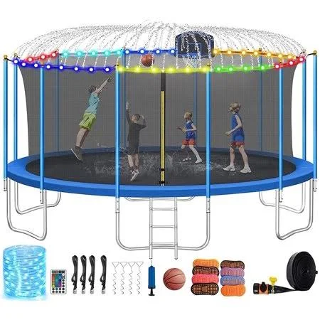 Skytric 8 ft. Trampoline with Top Ring Enclosure System