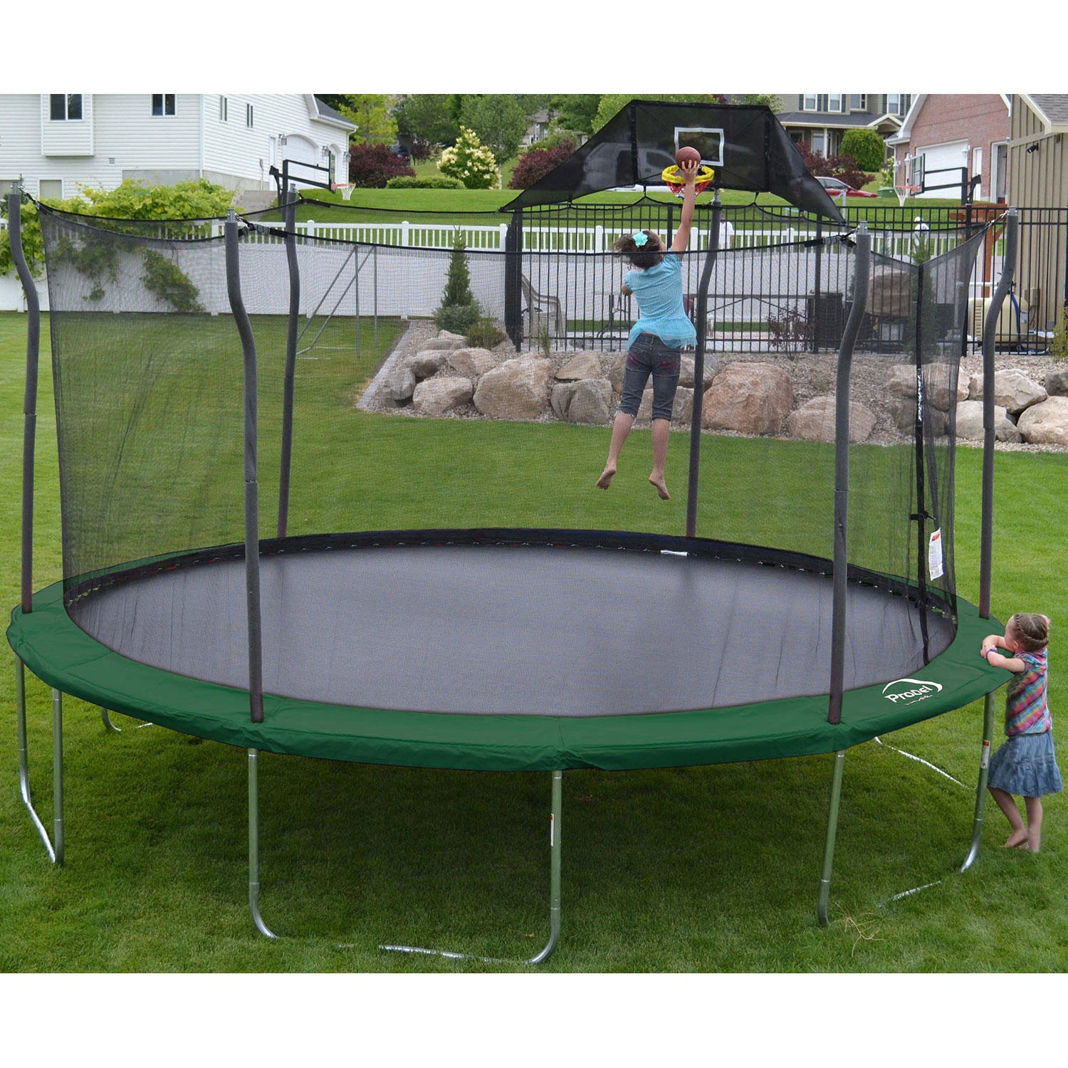 Propel Trampolines 15′ Round Trampoline with Safety Enclosure