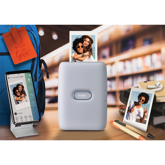 Fujifilm Instax Mini Link Instant Smartphone Printer Ash White