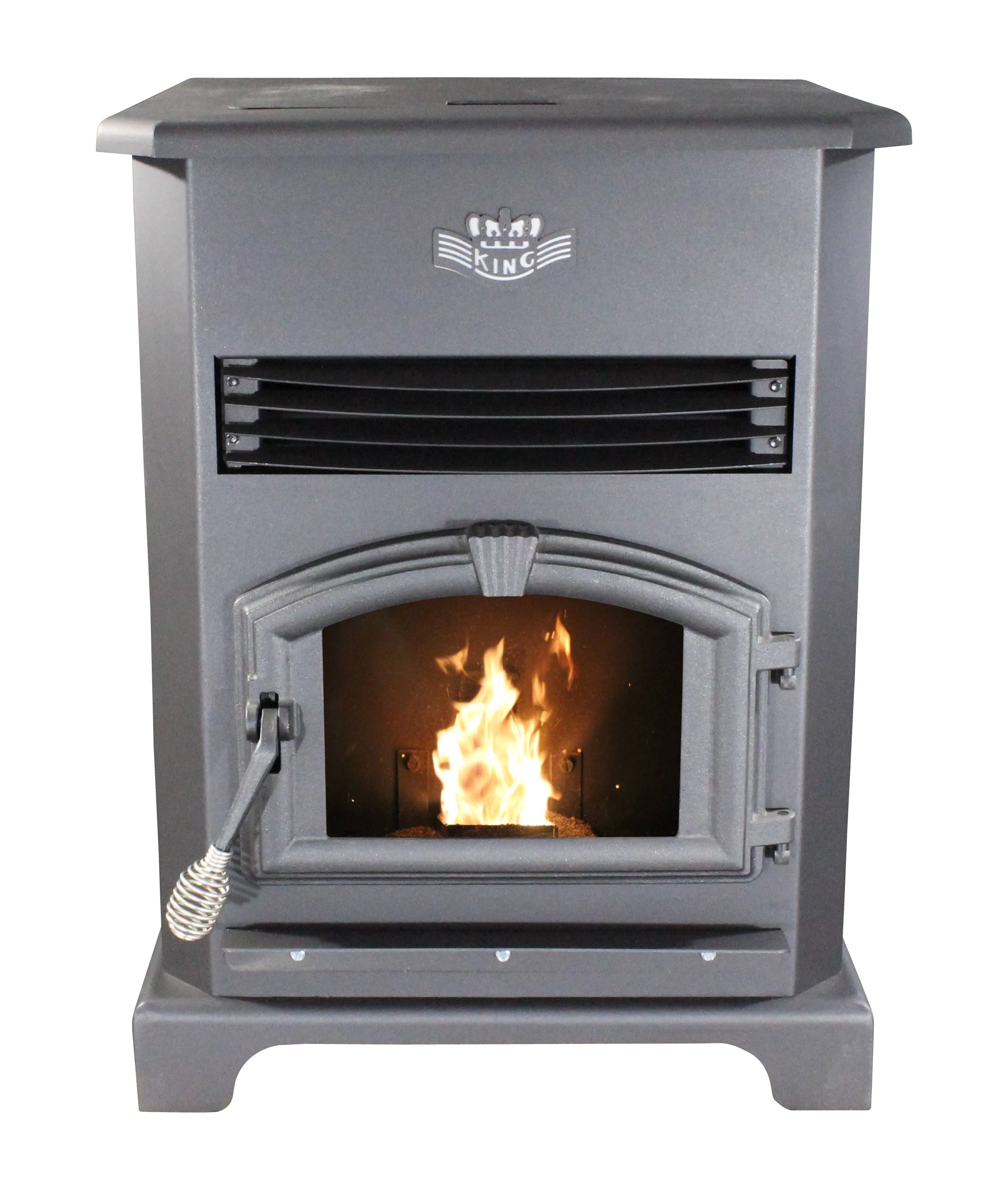 United States Stove Company Deluxe Pellet Stove, KP130 - Silver