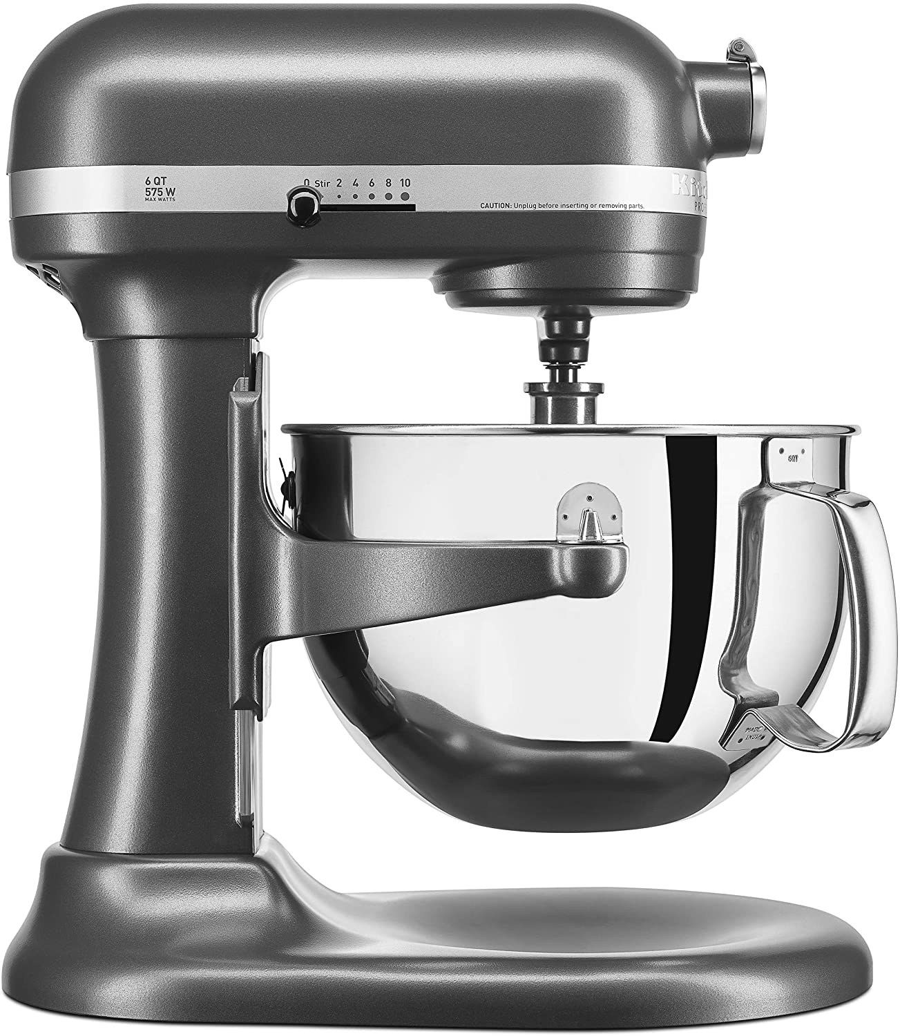 KitchenAid KP26M1XDP Professional 600 Series 6-Quart Stand Mixer, Dark Pewter