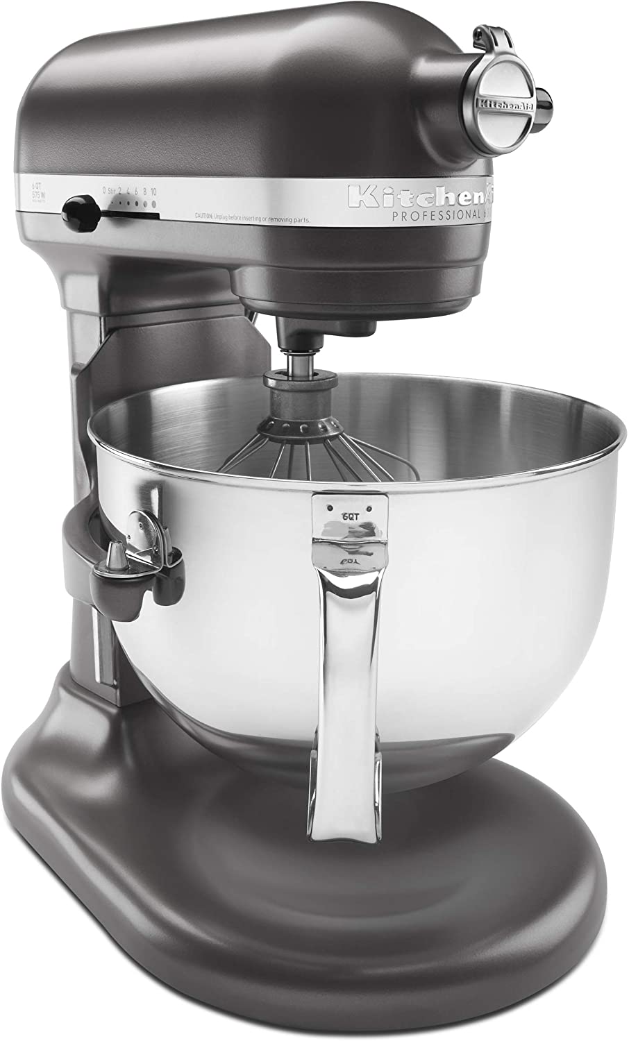 KitchenAid KP26M1XDP Professional 600 Series 6-Quart Stand Mixer, Dark Pewter