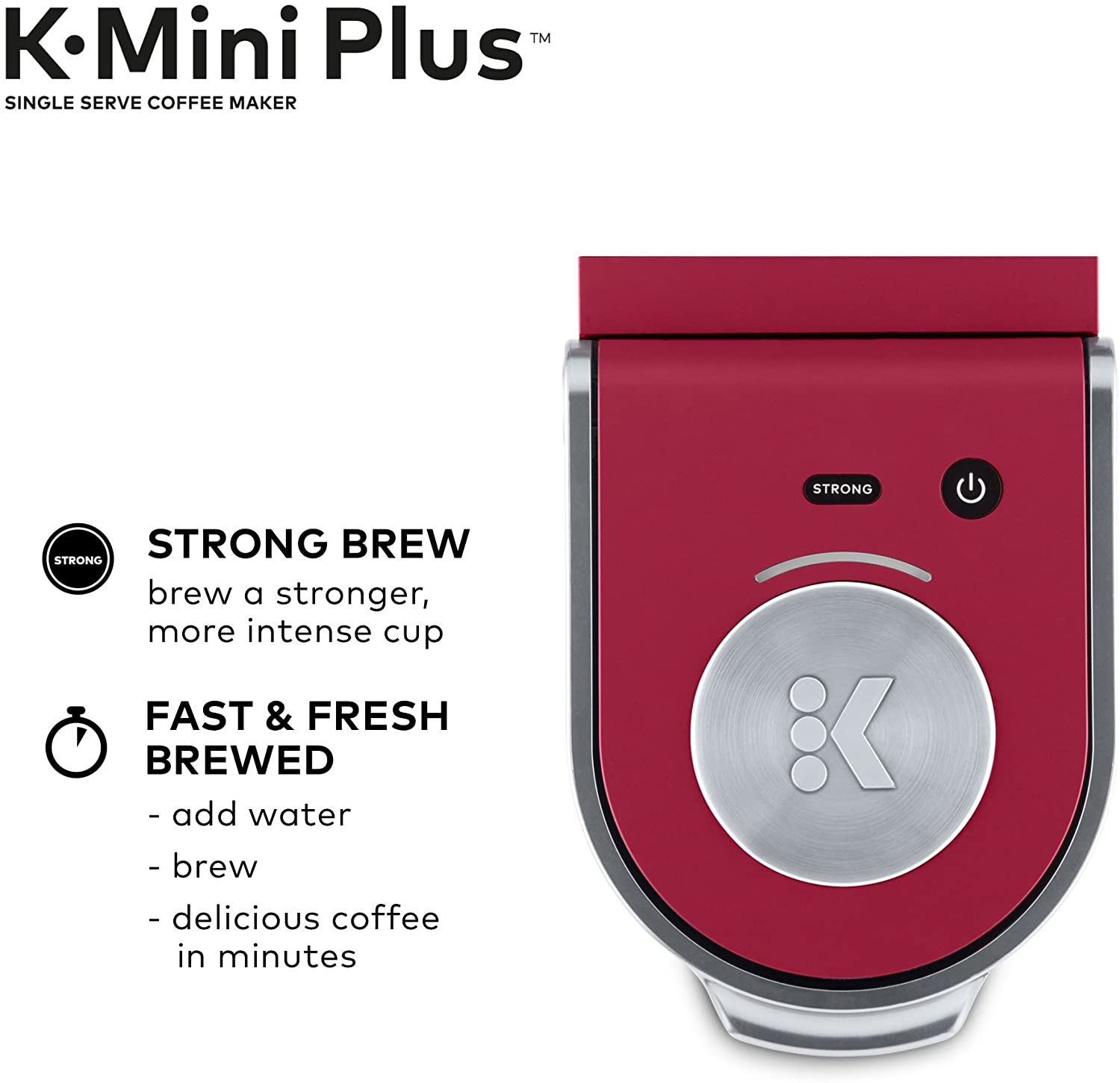 Keurig K-Mini Plus Coffee Maker - Cardinal Red