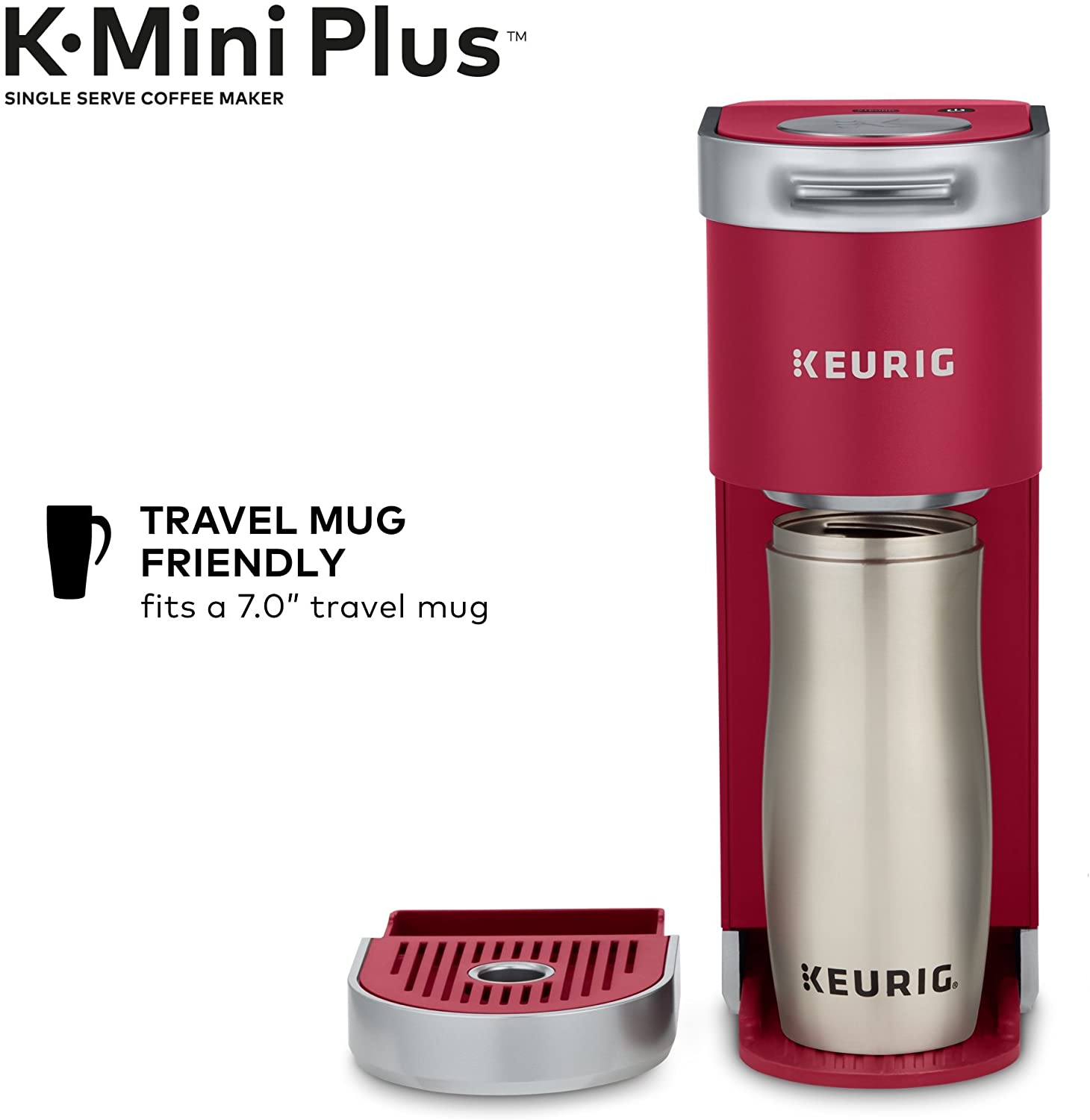 Keurig K-Mini Plus Coffee Maker - Cardinal Red