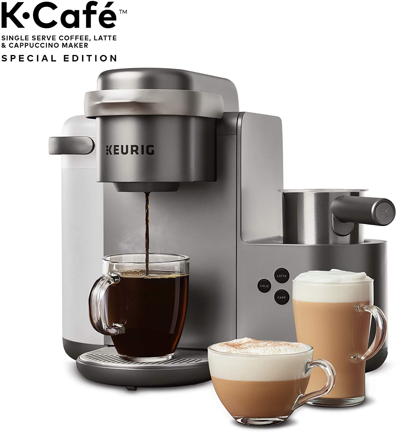 Keurig K-Cafe Single-Serve K-Cup Coffee Maker - Nickel