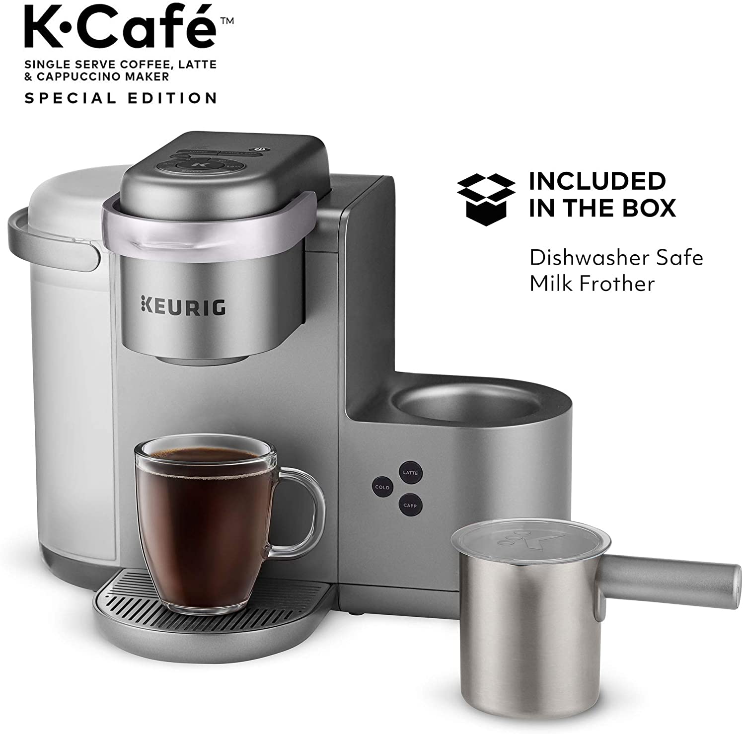 Keurig K-Cafe Single-Serve K-Cup Coffee Maker - Nickel