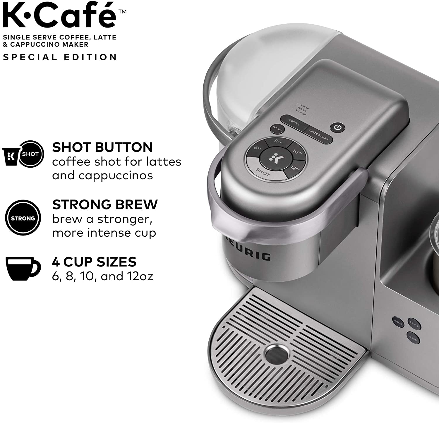 Keurig K-Cafe Single-Serve K-Cup Coffee Maker - Nickel