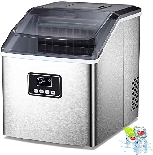 AGLUCKY Portable Ice Maker - Silver