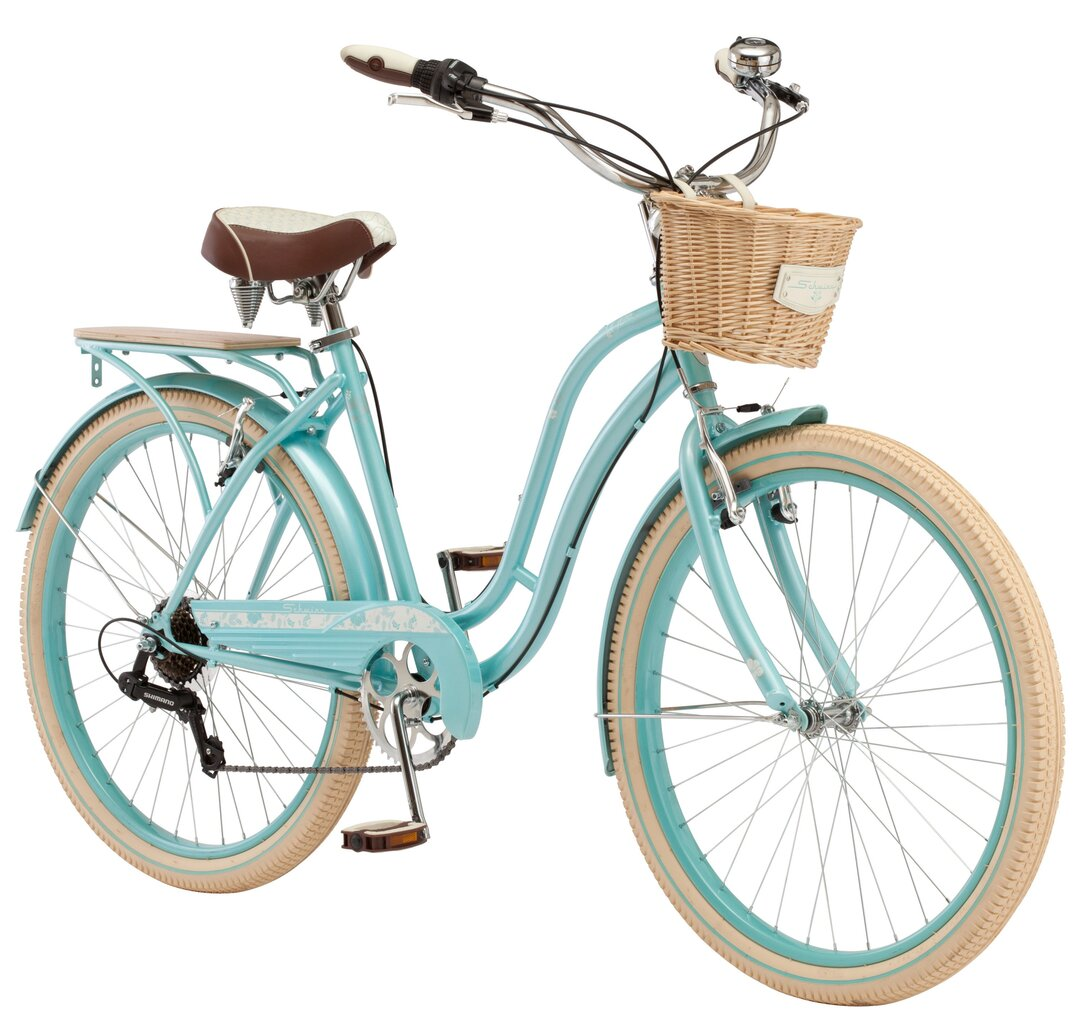 26 schwinn cabo womens cruiser bike-blue