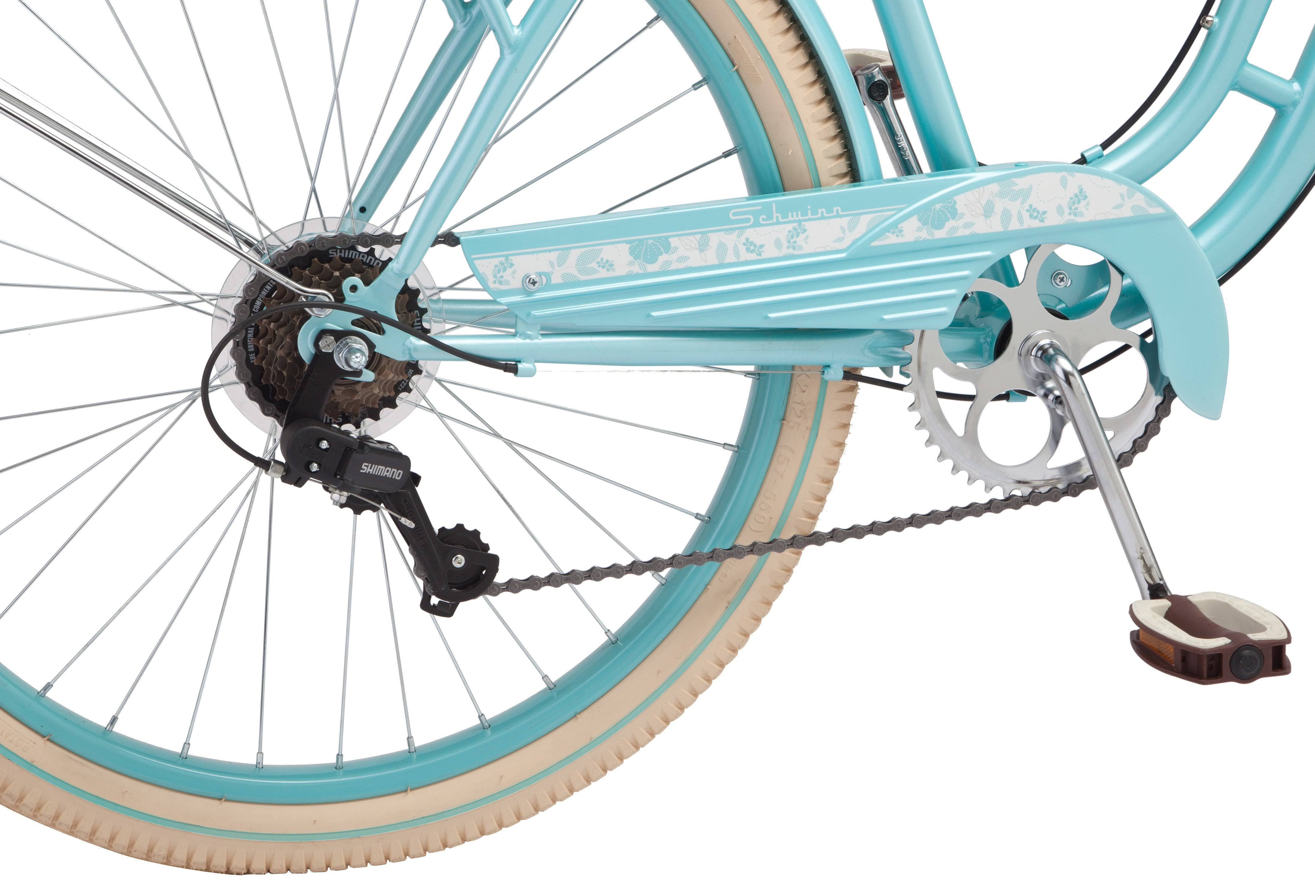 26 schwinn cabo womens cruiser bike-blue