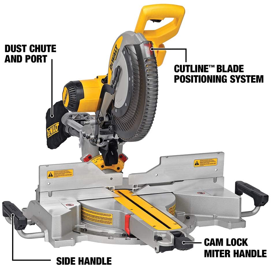 DEWALT DWS780 12-Inch Double Bevel Sliding Compound Miter Saw (DWS780)