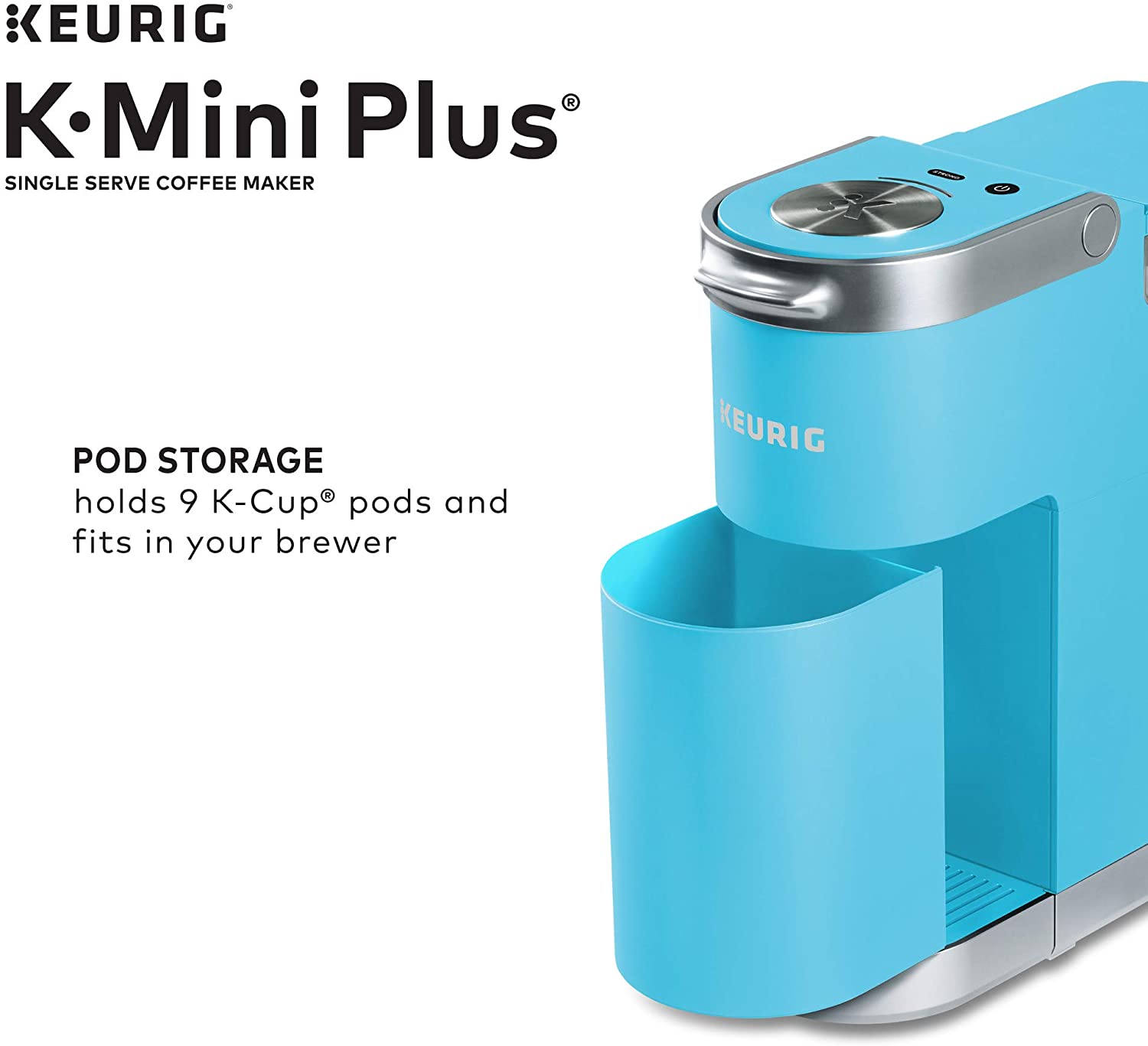 Keurig K-Mini Plus Coffee Maker - Cool Aqua