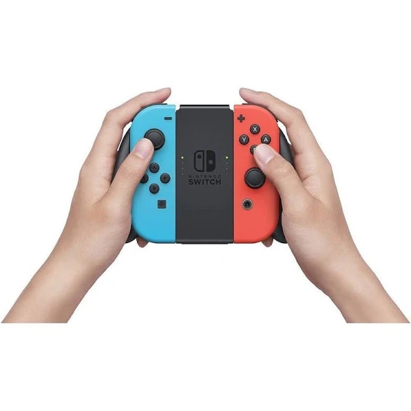 Nintendo Switch with Neon Blue and Neon Red Joy-Con