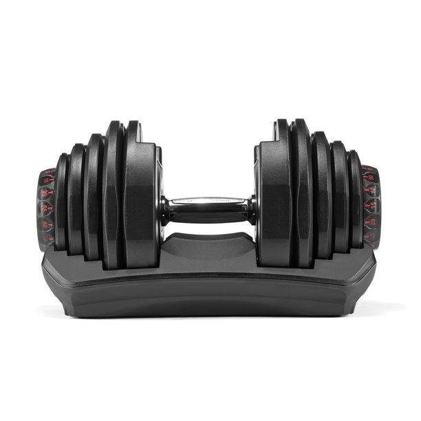 Bowflex SelectTech 1090 Adjustable Dumbbell, 10-90 lbs, Black