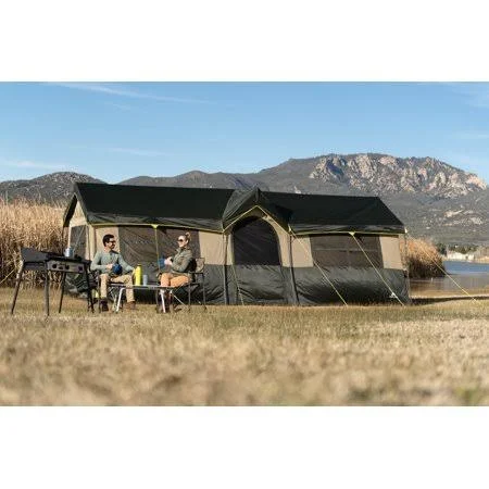 Ozark Trail Hazel Creek 12 Person Cabin Tent, Green