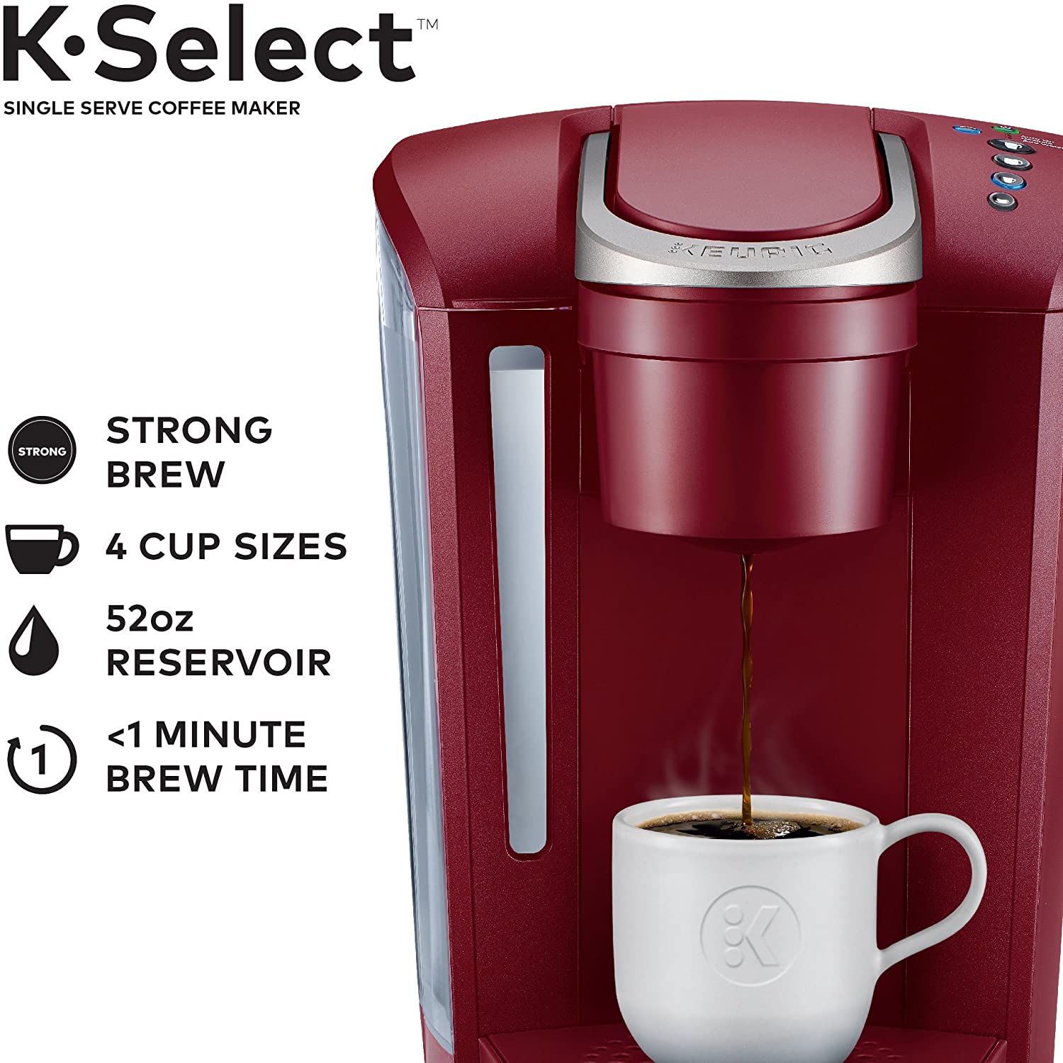 Keurig K-Select Coffee Maker - Vintage Red