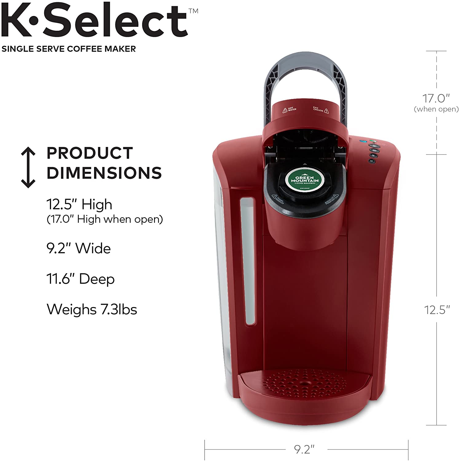 Keurig K-Select Coffee Maker - Vintage Red