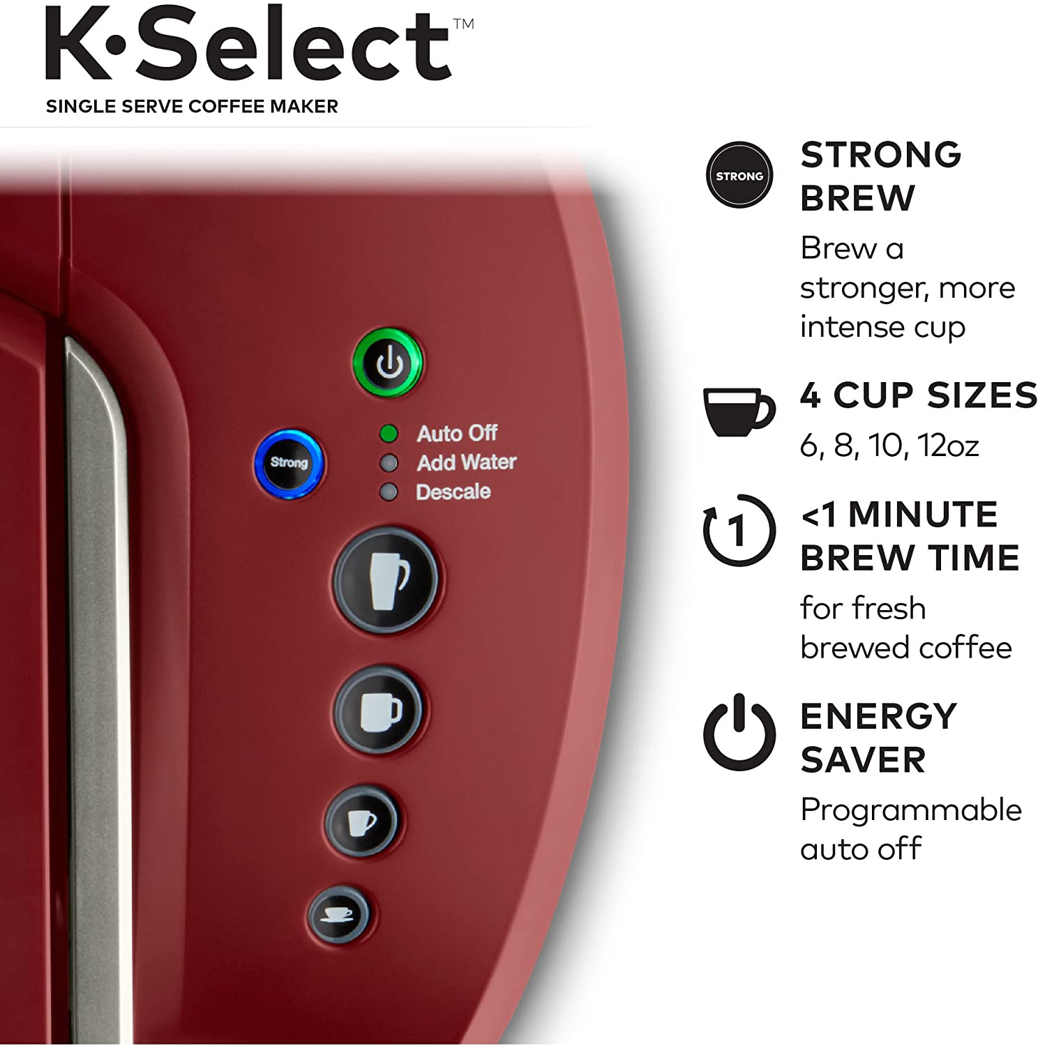 Keurig K-Select Coffee Maker - Vintage Red