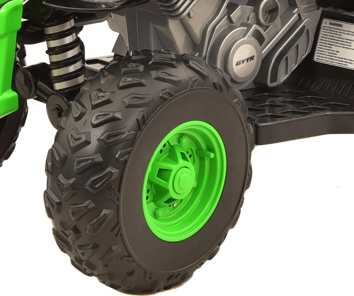 12 Volt Yamaha Raptor Battery Powered Ride-On Black/Green New Custom Graphic