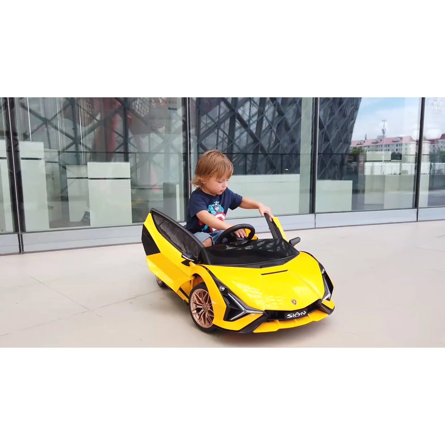 Best Ride on Cars Lamborghini Sian 12V Yellow Yellow
